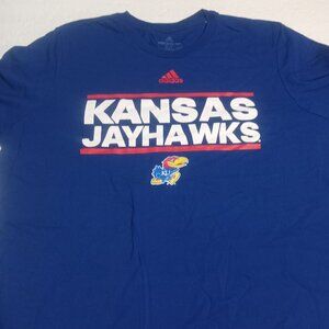 Adidas Amplifier Men's Kansas Jayhawks Short Sleeve T Shirt XL